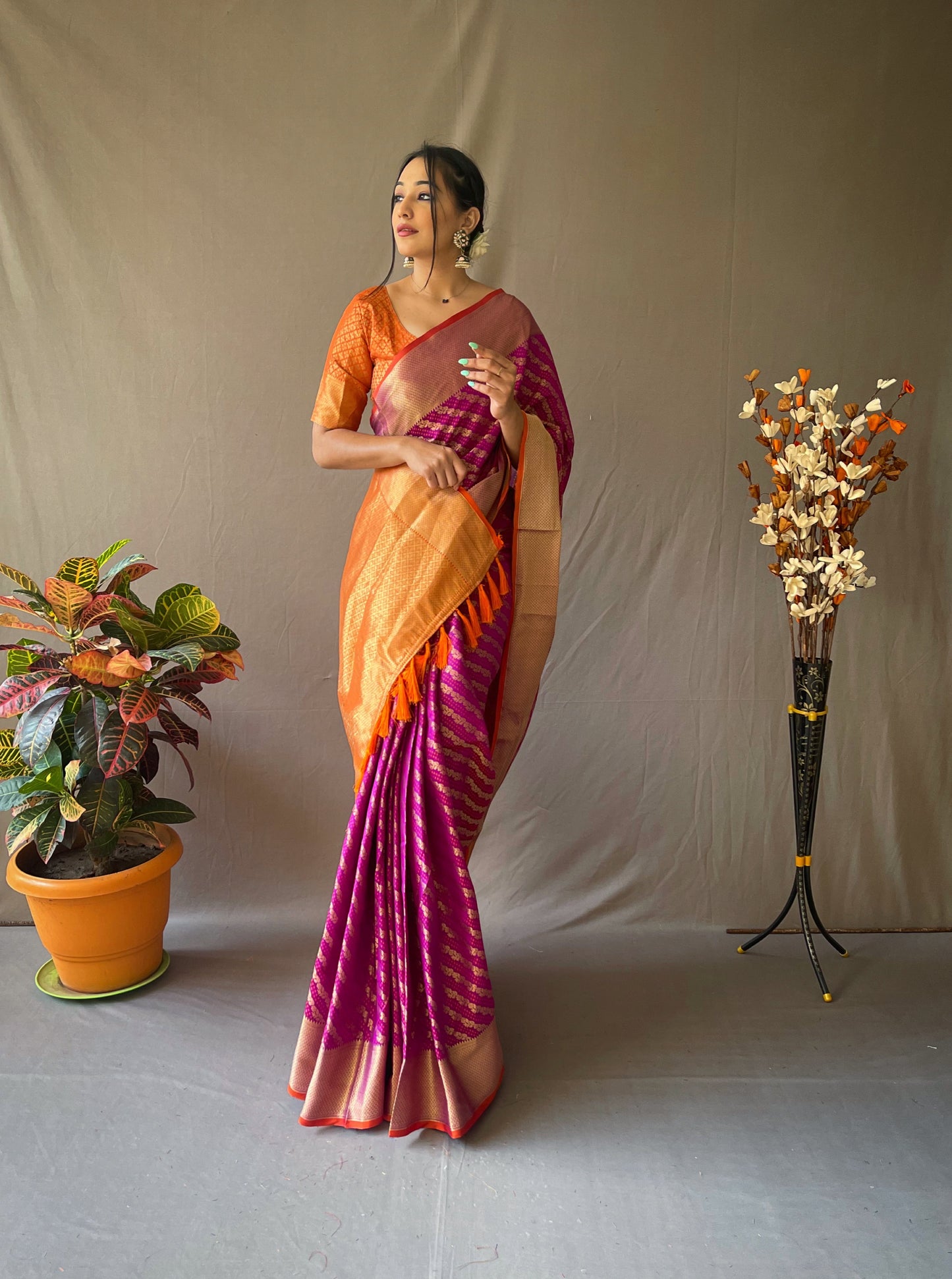 Purple Beautiful Patola Sarees