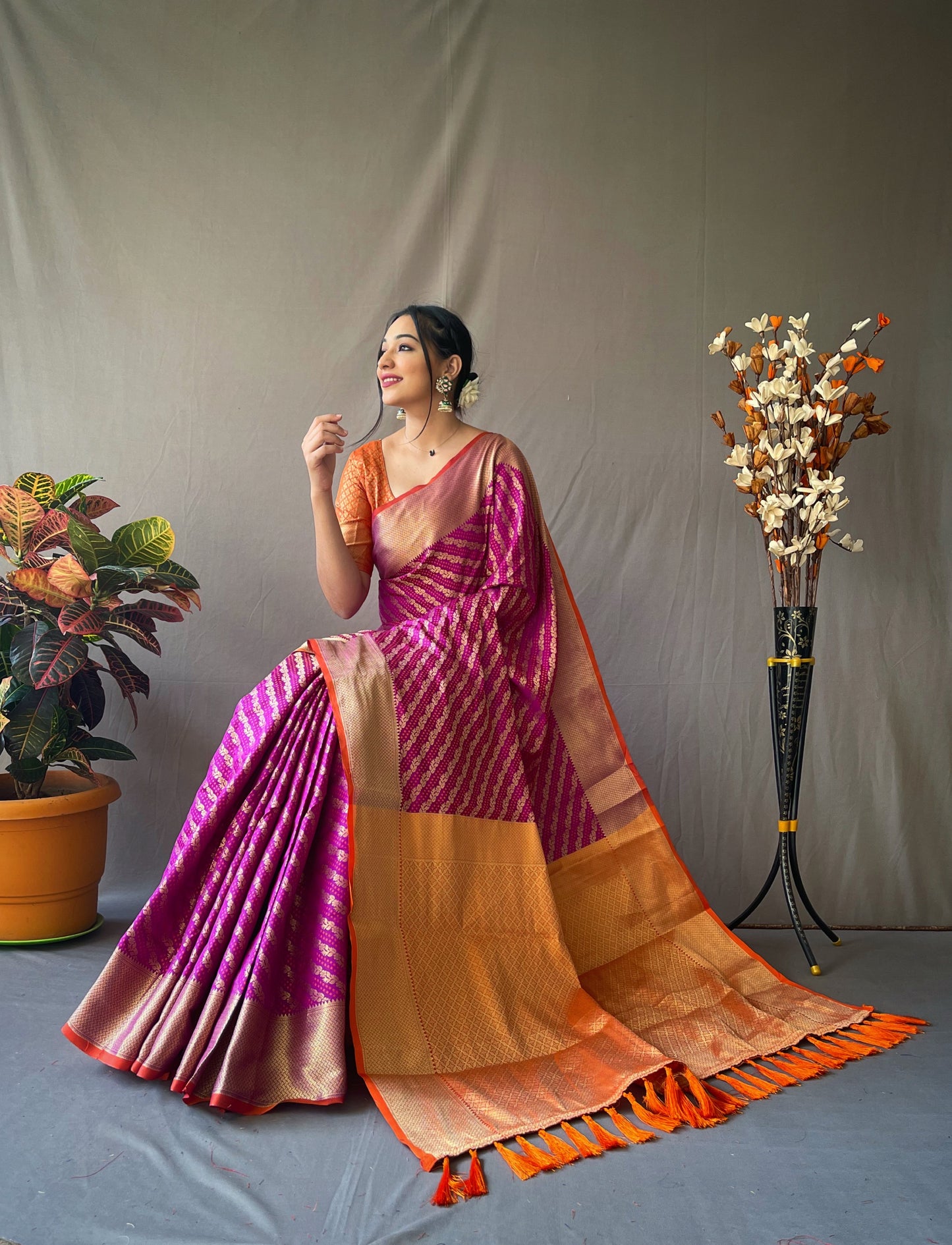 Purple Beautiful Patola Sarees