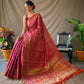 Pink Gold Zari And Meenakari Patola Sarees