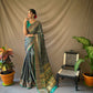 Gold Zari And Meenakari Patola Sarees