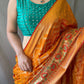 Yellow Pure Banarasi Silk Sarees