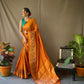 Yellow Pure Banarasi Silk Sarees