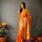 YellowBanarasi Silk Sarees With Gold Zari Weaving