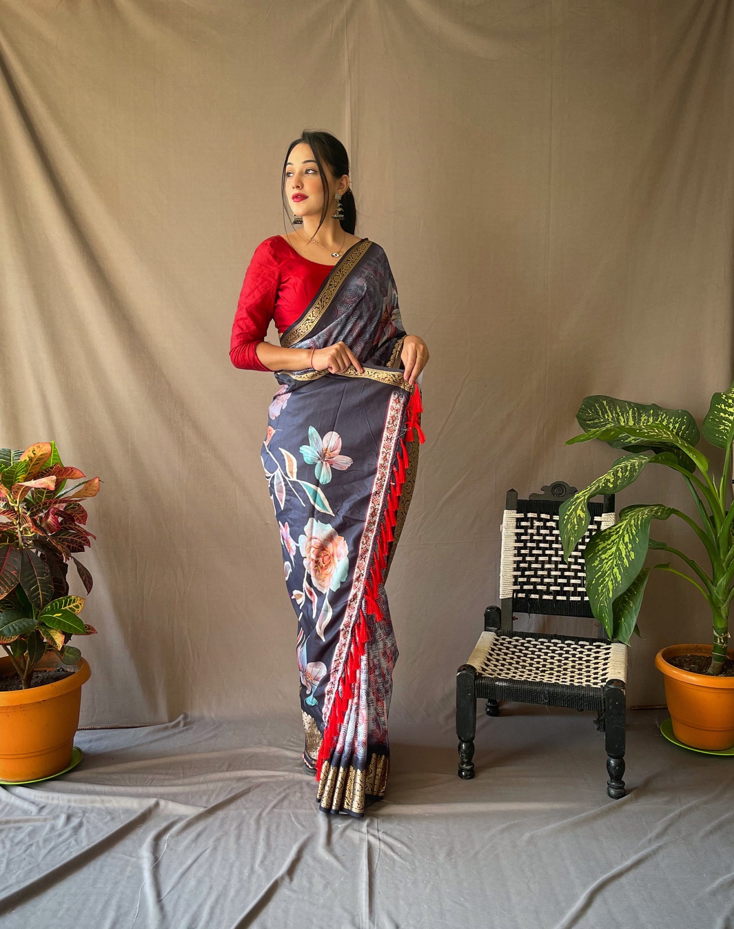 Dola Silk Digital Printed Sarees