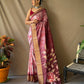 Pink Dola Silk Digital Printed Sarees