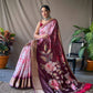 Pink Dola Silk Digital Printed Sarees