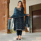 Rayon Fine Print With Sequence & handworked Kurta Set