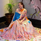 Colourful Gown WIth Georgette Dupatta