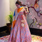 Colourful Gown WIth Georgette Dupatta