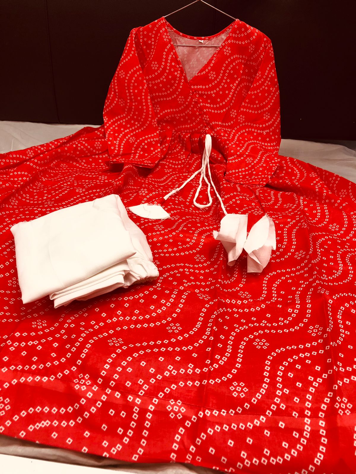 Latest Bandhani Print Dress