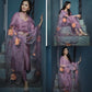 Heavy Pure Maska Cotton Silk Dusty Lavendar Kurta