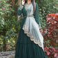 Green Nack Embroidered Anarkali Gown With Heavy Dupatta
