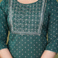 Pure Cotton Kurti With Heavy Thread work And Banarasi Dupatta