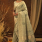 Cream Soft Mulberry Silk Weaving Saree