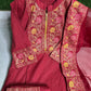Beautiful Straight Kurti With Chain Front Print With Cotton Lurex