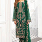 Green Faux Georgette Salwar With Nazmin Dupatta Set