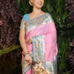 Pink Banarasi Soft Silk Paithani Saree