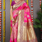 Rani Kanchipuram Pure Silk Handloom Saree With Pure Jari