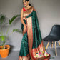 Green Pure Polka Paithani Silk Saree