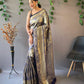 Heavy Silk Pure Dark Blue Saree