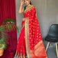 Red Pure Kachii Patola Silk Saree With Rich Pallu