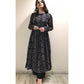 Beautiful Black Painted Anarkali Set