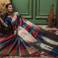 Navy Blue Tussar Silk Saree with unique Bishnoi broad Border