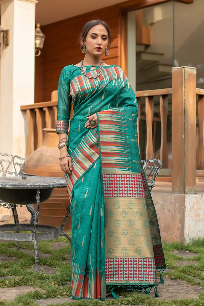 Beautiful Pure Silk Weaving Saree