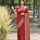 Red Banglori Silk Saree With Rich Weaving Pallu