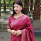Pink Banglori Silk Saree With Rich Weaving Pallu