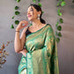 Heavy Silk Pure Green Saree