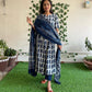 Blue Rayon Kurti Pent Dupatta Set