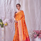 Beautiful Orange Paithani Saree with Zari work