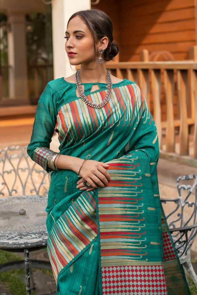 Beautiful Pure Silk Weaving Saree