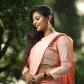 CantaLoupe Beautiful Softy Silk Saree With Zari woven Border