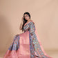 Pink Beautiful Digital Printed Saree