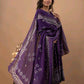 Beautiful Purple Heavy Printed Anarkali Kurti With Palazzo And Dupatta