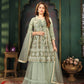 Embroidery Work Net Lengha Dress
