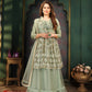 Embroidery Work Net Lengha Dress