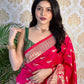 Maroon  Pure Silk With Pure Zari Weaving Dark  Saree