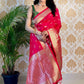 Maroon  Pure Silk With Pure Zari Weaving Dark  Saree