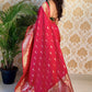 Maroon  Pure Silk With Pure Zari Weaving Dark  Saree