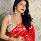 Pure Silk With Pure Zari Weaving Special Red Saree