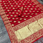 Pure Silk With Pure Zari Weaving Special Red Saree