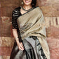 BlackSoft Lichi Silk saree