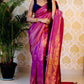 Purple Pure Silk With Pure Zari Weaving Special Saree