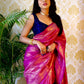 Purple Pure Silk With Pure Zari Weaving Special Saree