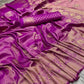 Purple Pure Silk With Pure Zari Weaving Special Saree