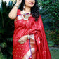Red Beautiful Rich Pallu Saree With Dolly Butti