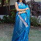 Blue Beautiful Rich Pallu Saree With Dolly Butti